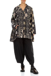 Collar Moonlight Ornamented Silk Cotton Jacket 4