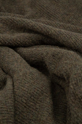 Collar Neck Khaki Wool Cardigan 5