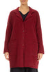 Collar Ruby Red Wool Cardigan 1