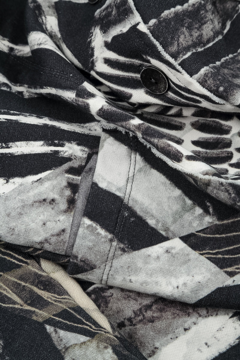 Collar Wild Ink Cotton Jacket 7