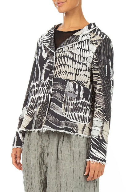 Collar Wild Ink Cotton Jacket 3