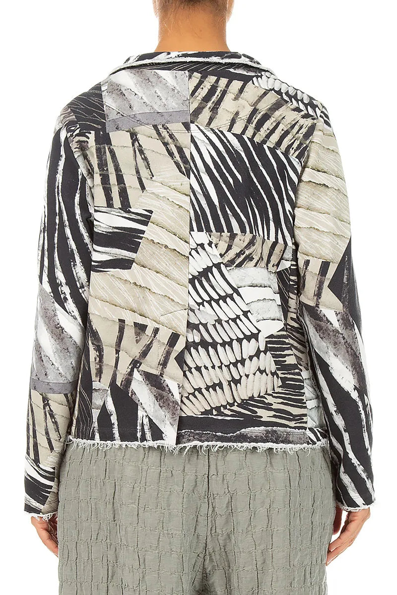 Collar Wild Ink Cotton Jacket 2