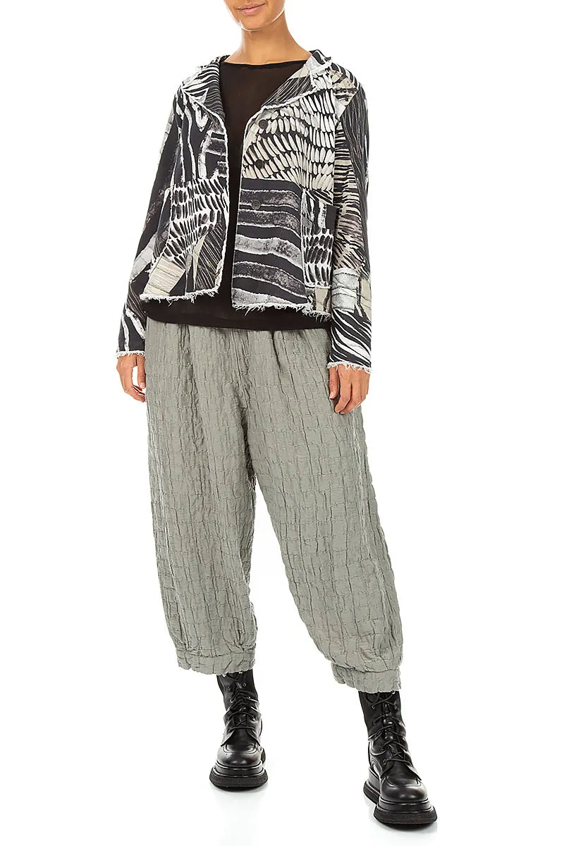Collar Wild Ink Cotton Jacket 5