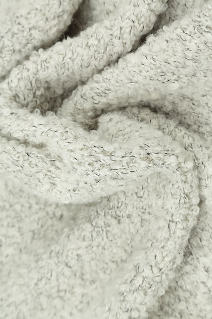 Collared Mélange Pearl Alpaca Wool Cardigan 6