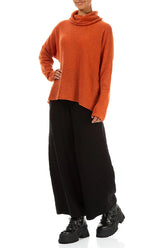 Cowl Neck Ember Wool Sweater 4