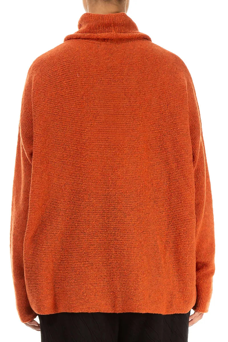 Cowl Neck Ember Wool Sweater 2