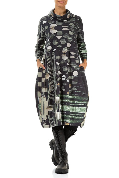 Cowl Neck Moonlight Cotton Dress 4