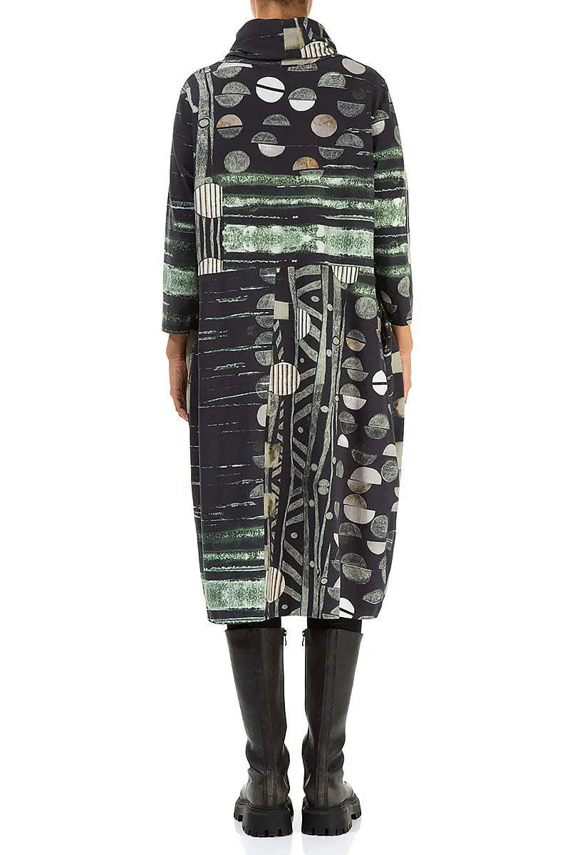 Cowl Neck Moonlight Cotton Dress 2