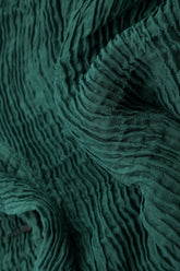 Cowl Neck Peacock Plissé Silk Blouse 5