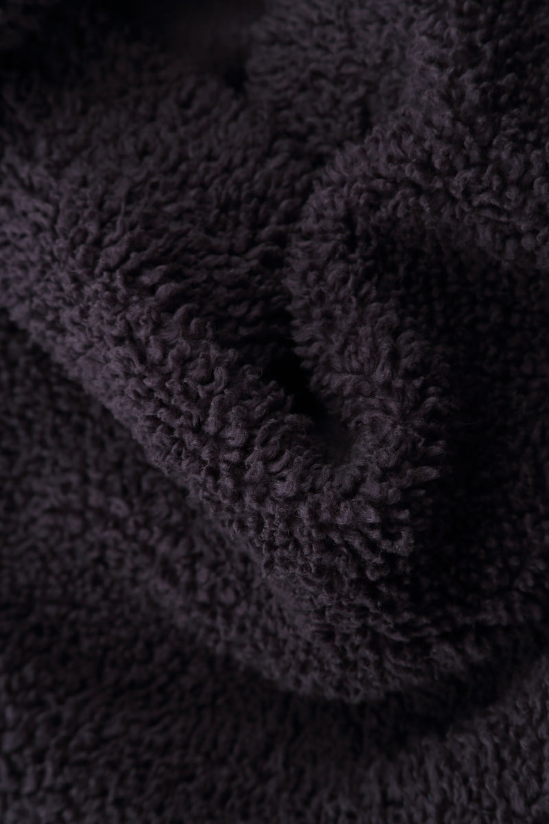 Cowl Neck Vintage Violet Teddy Cotton Jumper 5