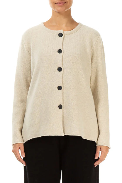 Cream Pure Wool Cardigan 1