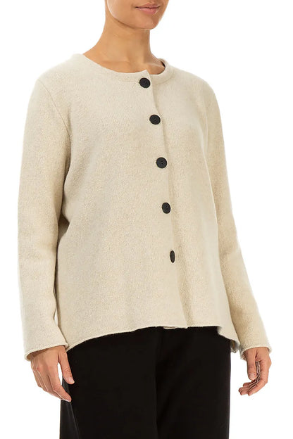 Cream Pure Wool Cardigan 3