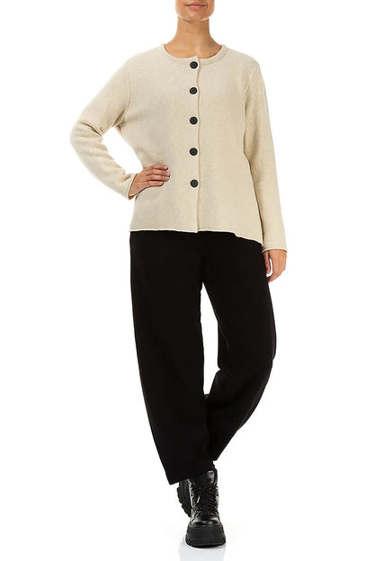 Cream Pure Wool Cardigan 4