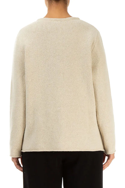 Cream Pure Wool Cardigan 2