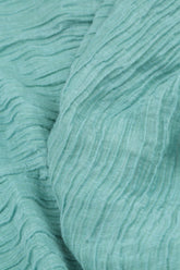 Crinkled Mint Silk Shirt 5
