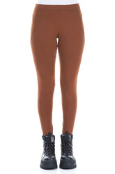 Aged Copper Cotton Leggings 1