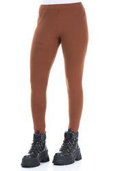 Aged Copper Cotton Leggings 3