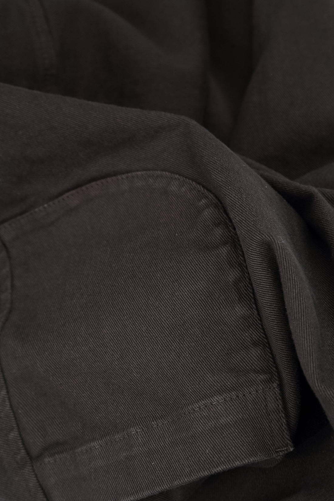 Cropped Charcoal Denim Cotton Trousers 6