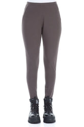 Forest Brown Cotton Leggings 1