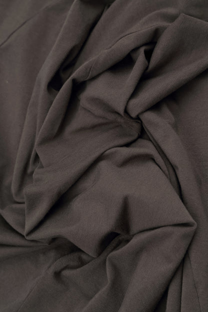 Cropped Forest Brown Cotton Leggings 4