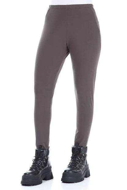 Forest Brown Cotton Leggings 3