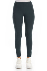 Cropped Graphite Cotton Leggings 1