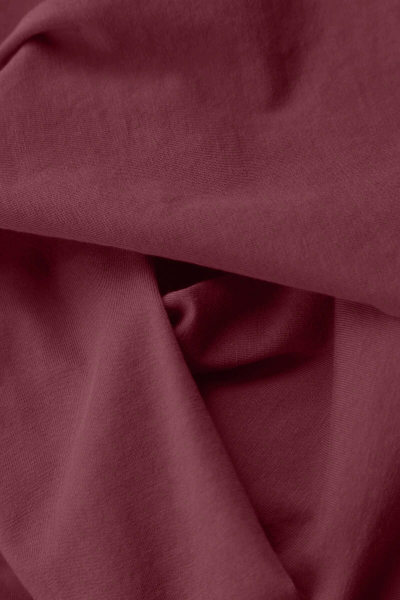 Leggings aus Baumwolle in Antik-Rubin