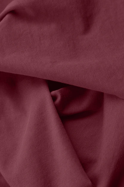 Leggings aus Baumwolle in Antik-Rubin