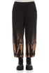 Cropped Tie-Dye Wavy Cotton Trousers 1