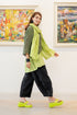 Lime Soft Gauze Linen Scarf 6