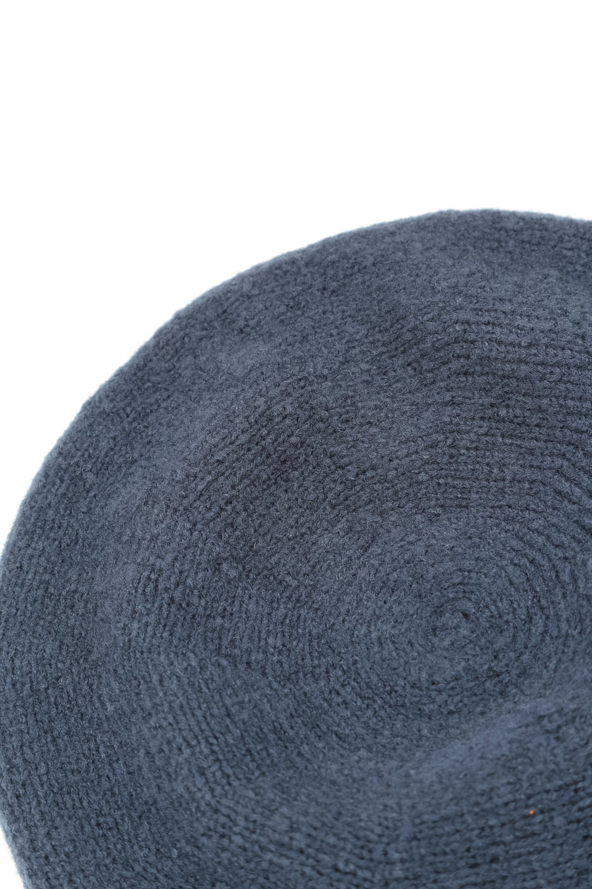 Slate Blue Knitted Wool Beret 5