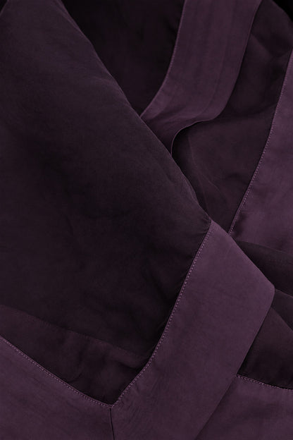 Deep Plum Silk Chiffon Scarf
