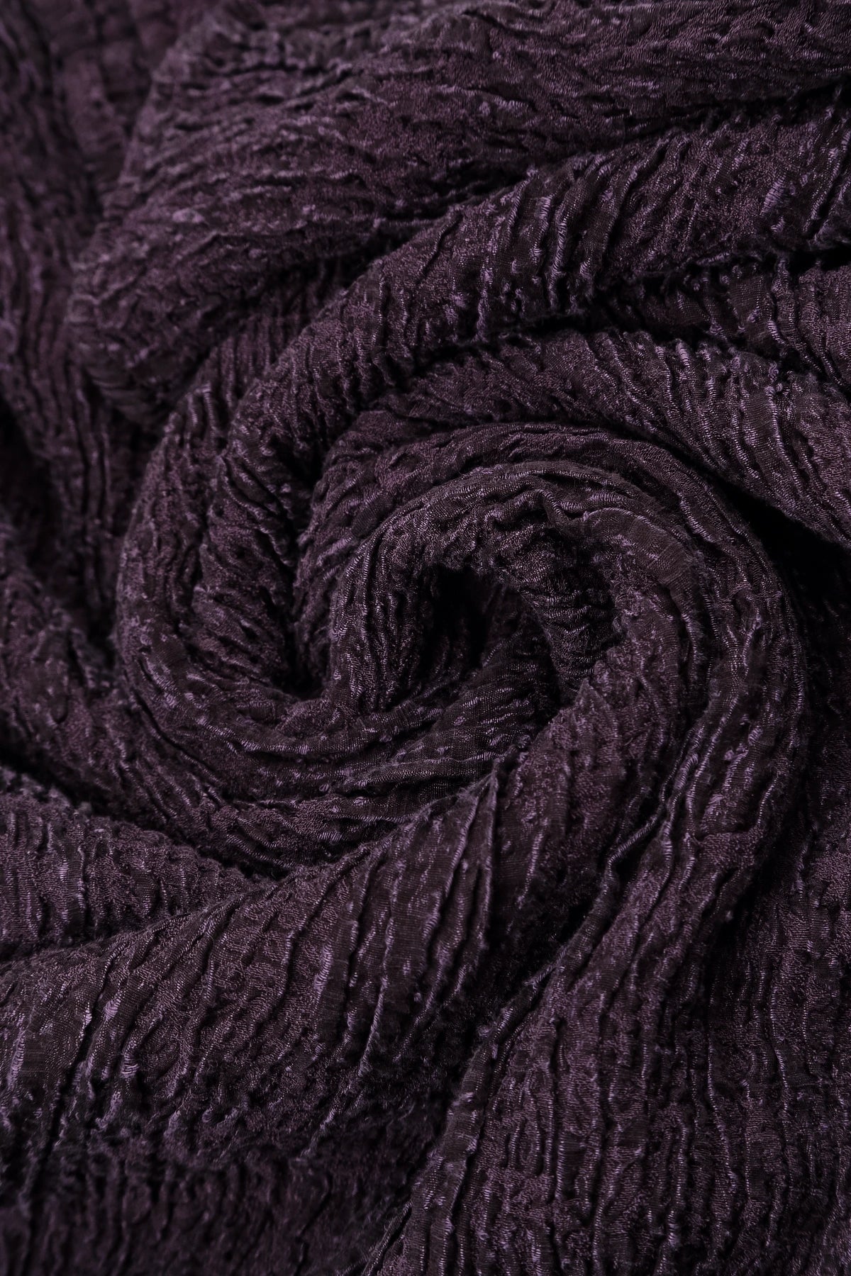 Deep Plum Textured Silk Linen Blouse 5