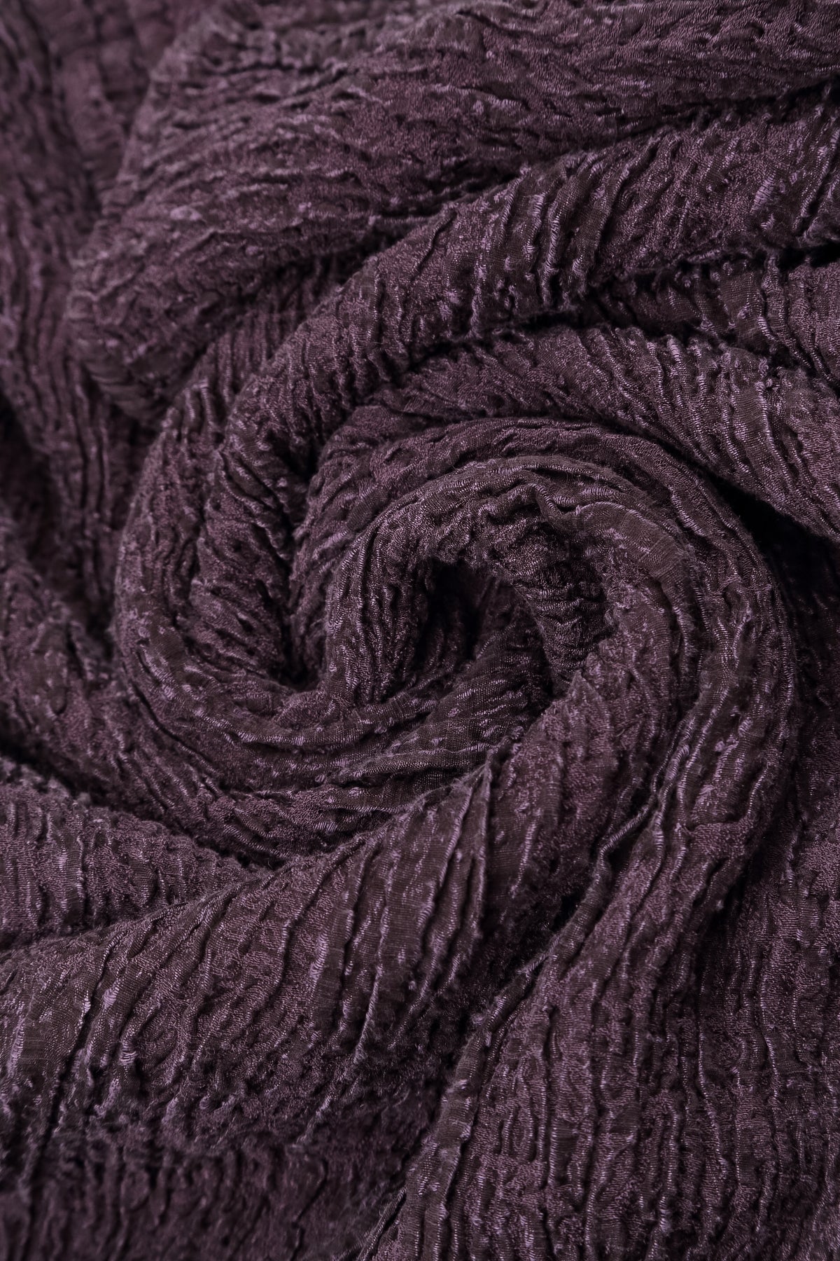 Deep Plum Textured Silk Linen Blouse 5