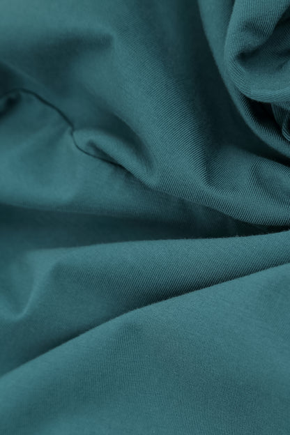 Deep Turquoise Cotton Leggings