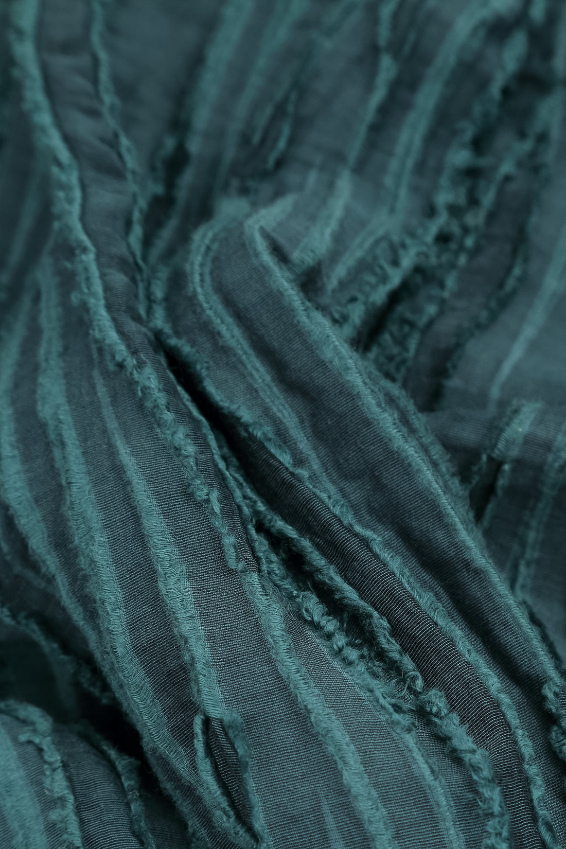 Deep Turquoise Fray Weave Jacket 6