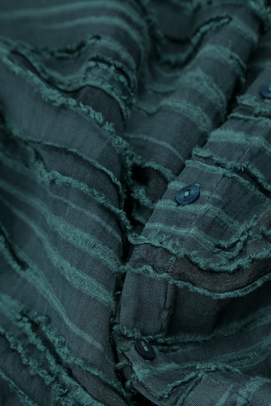 Deep Turquoise Fray Weave Jacket 5