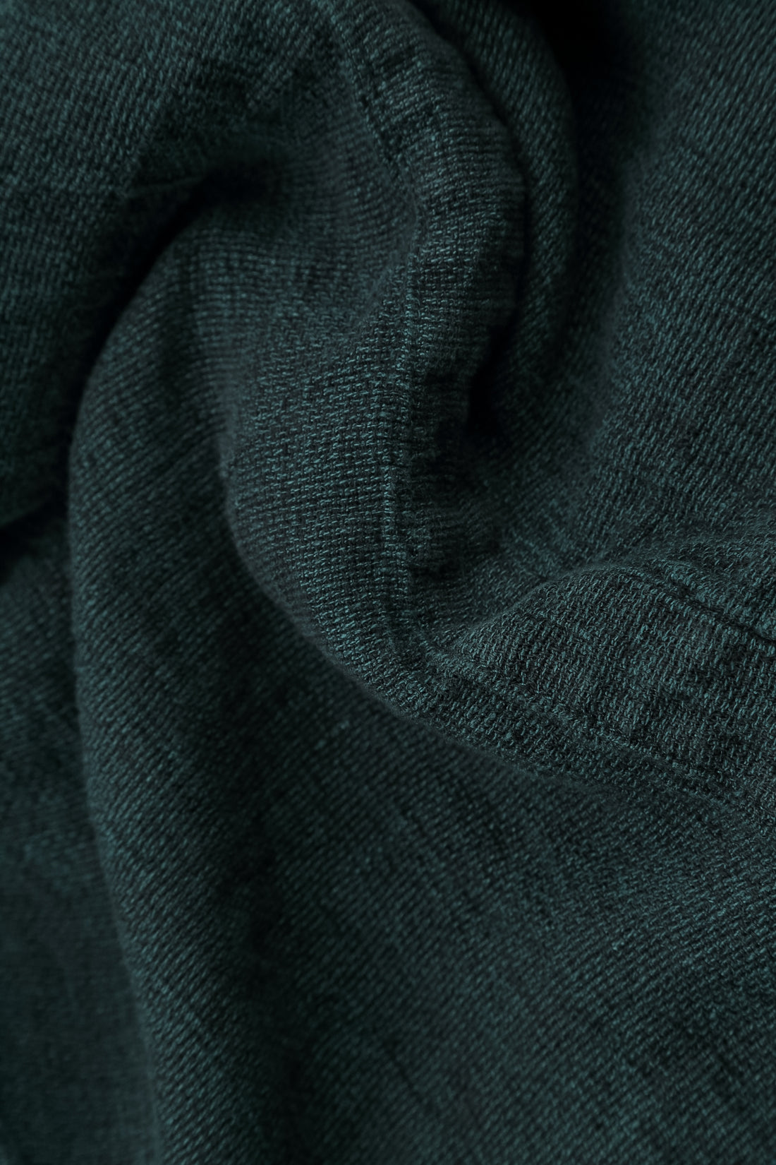 Deep Turquoise Mélange Linen Jacket Blouse 5