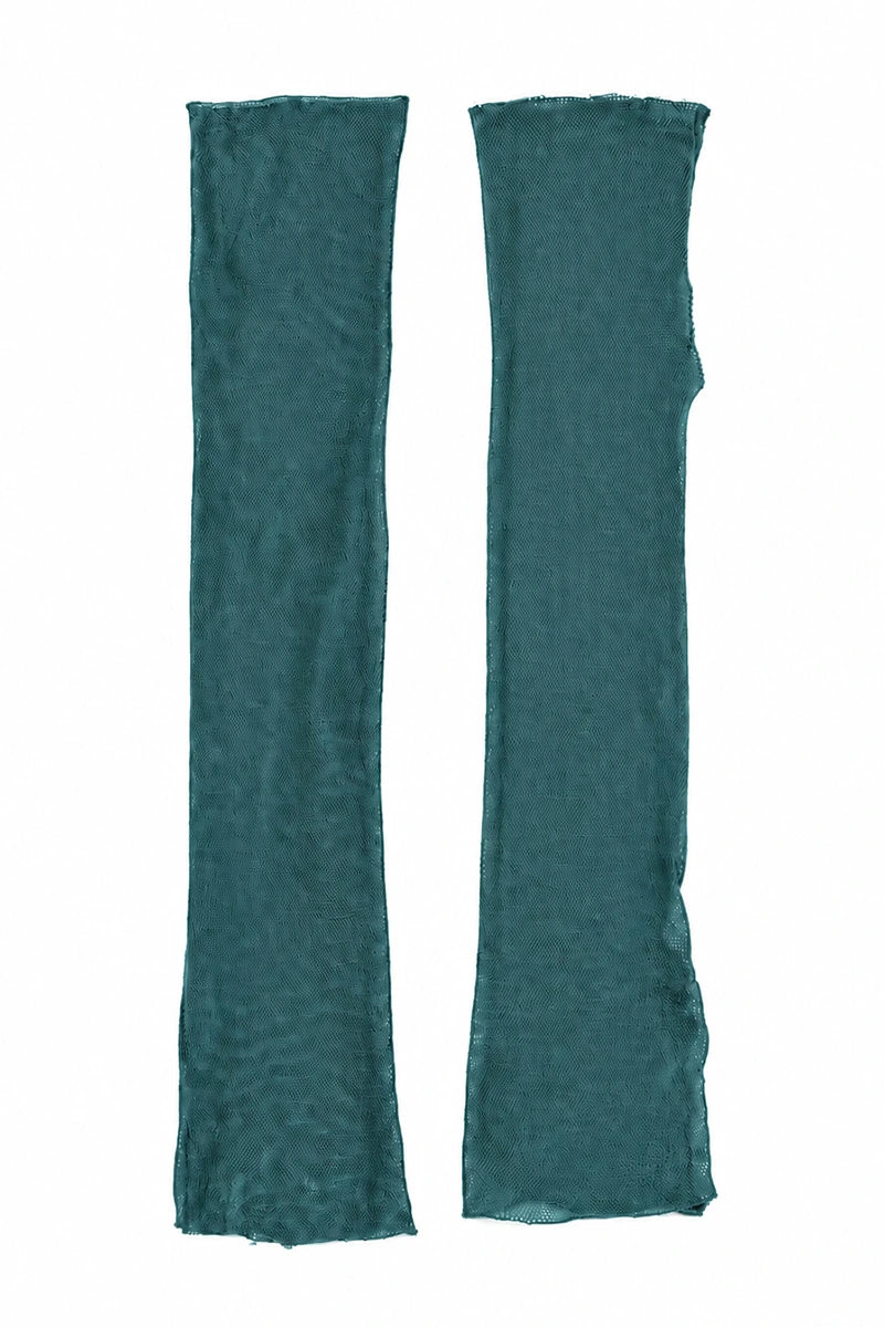 Deep Turquoise Mesh Soft Cotton Wristlets 5