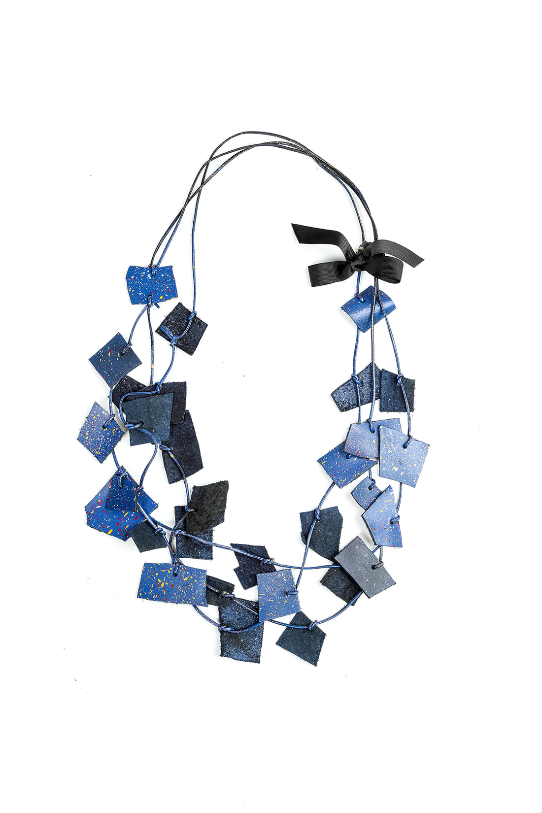 Deep Wave Leather Necklace