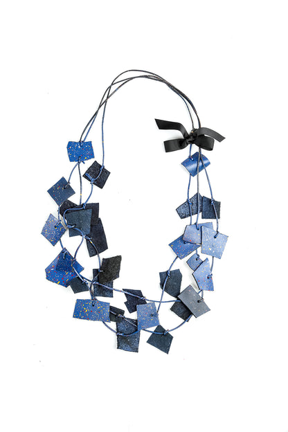 Collier en cuir Deep Wave