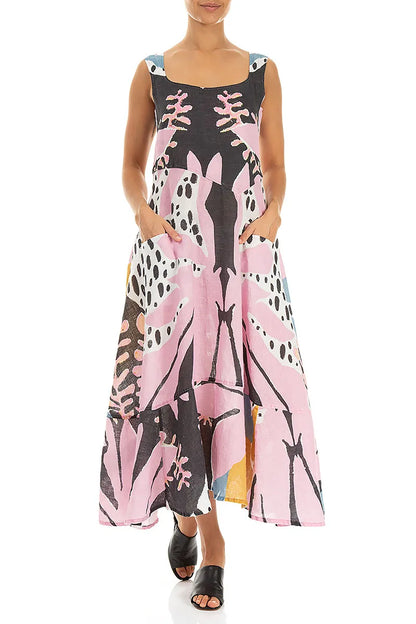 Desert Bloom Linen Dress
