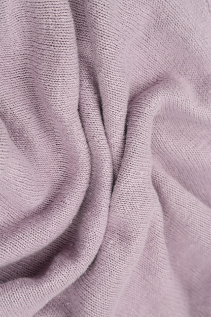 Broderie Sleeve Lilac Linen Jumper 5