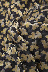 Devoré Petals Gold Open Silk Velvet Jacket 6