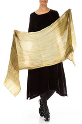 Honey Gold Ombré Pure Silk Scarf 4
