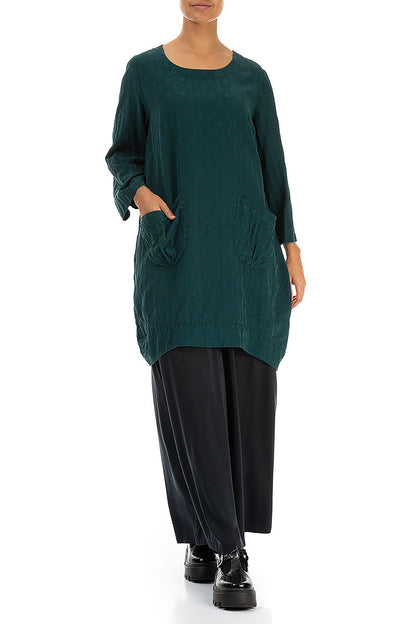 Dotty Emerald Silk Tunic