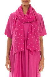Dotty Fuchsia Silk Scarf 1