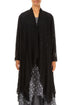 Dotty Open Black Silk Waterfall Jacket 1