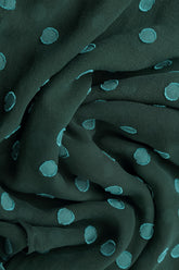 Dotty Peacock Silk Scarf 4