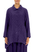 Dotty Royal Purple Balloon Silk Jacket 1